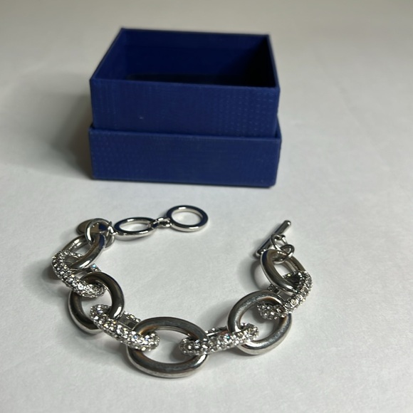 Chico's Jewelry - Chico's Silver & Crystal Bracelet